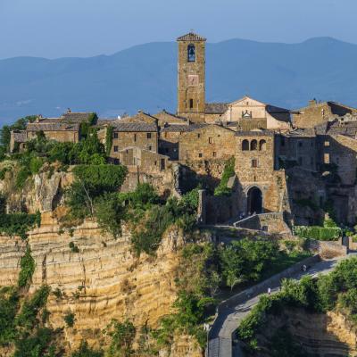 The Ancient Village Of Civita Di Bagnoregio Also Called The Diying City In The Region Of Tuscia Italy